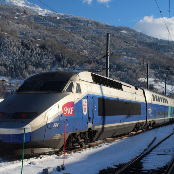 Travelling By Train To The Alps
